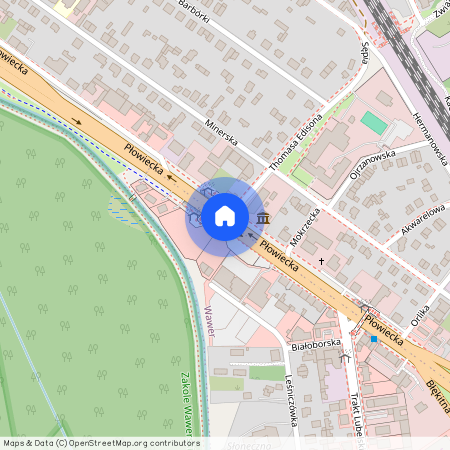 ul. Płowiecka, Marysin Wawerski, Wawer, Warszawa, mazowieckie