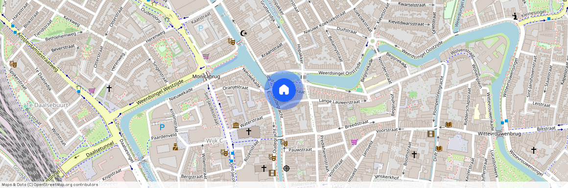 Breedstraat en Plompetorengracht en omgeving, 3512 VL, 1e Achterstraat, Utrecht