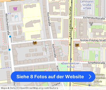 Sanierte 2-Zimmerwohnung mit Balkon am Connewitzer-Kreuz ! - Foto 1