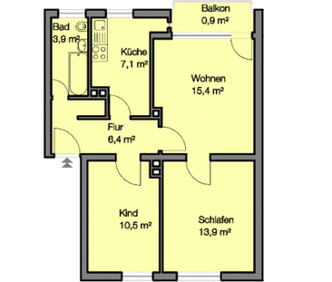 Balkon ins Grüne + U-bahn-Nähe + Nordstadt - Foto 1