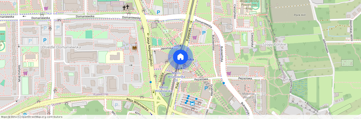 ul. Puławska 186, Ksawerów, Mokotów, Warszawa, mazowieckie