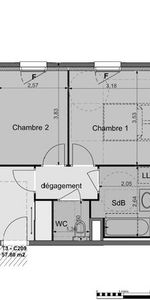 Appartement 3 pièces à louer - Photo 4