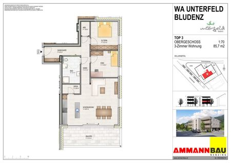 Großzügige 3-Zimmerwohnung in Bludenz zu vermieten! - Photo 5