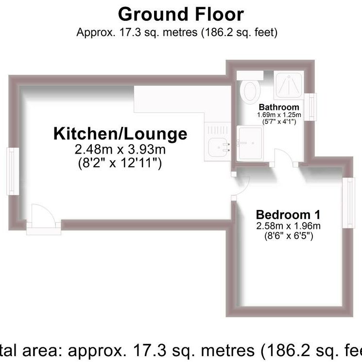 Studio to rent - Photo 1
