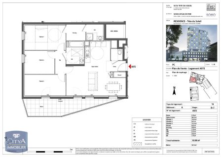 Appartement à louer 4 pièces 82.88m² - Photo 5