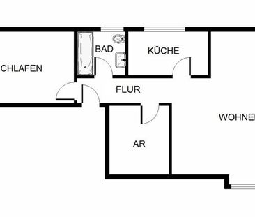 Schnuckelige Wohnung unter'm Dach - mit Einbauküche - Foto 1