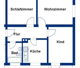 Gut geschnittene EG‑Wohnung im Wohltberg –mit zwei Balkonen für meh... - Foto 3