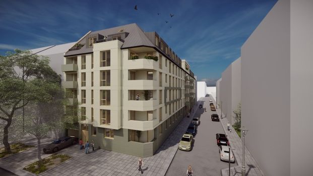 Exklusiver Neubau im Zentrum mit Loggia, Fußbodenheizung und Parkett! - Photo 1