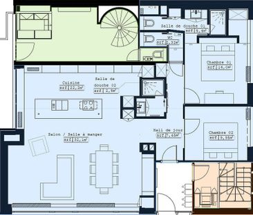 Appartement - à louer - Photo 3