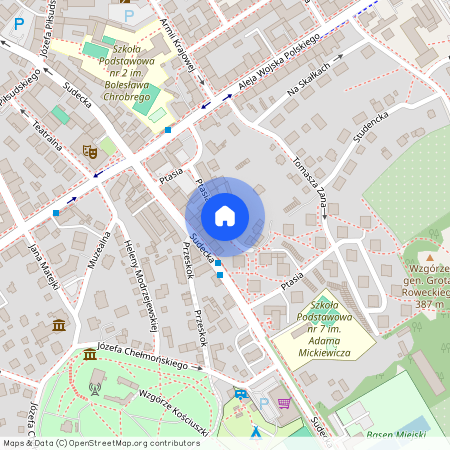 ul. Ptasia, Śródmieście, Jelenia Góra, dolnośląskie