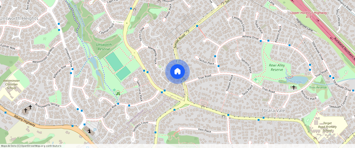 ** Sunset Rd, Unsworth Heights, North Shore City