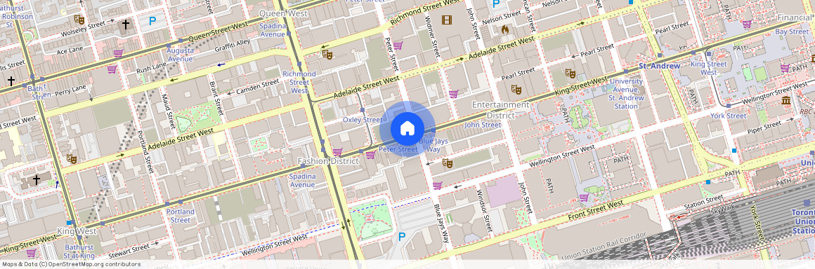 google map, Old Toronto, Old Toronto, Toronto, M5V 1K2