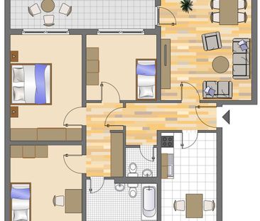 Demnächst frei! 6-Zimmer-Wohnung in Leverkusen Opladen - Foto 1