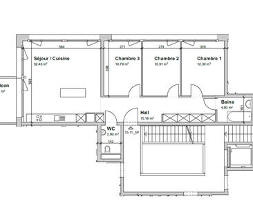 Appartement de 5 pièces au 1er étage - Foto 1