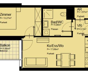 Moderne 2 Zi Wohnung mit Balkon - nahe U1 Kagraner Platz (provision... - Photo 4
