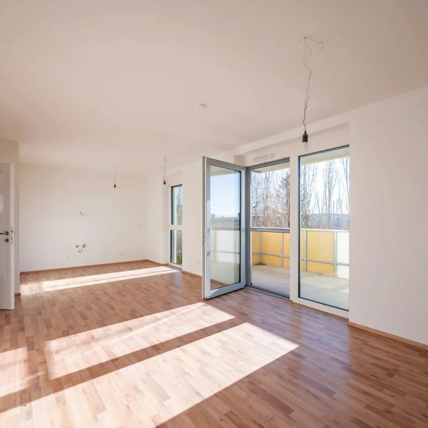 südwestlich ausgerichtete Eckwohnung mit Balkon: 3 Zimmer + 2 KFZ-Stellplätze; ERSTBEZUG in Eisenstadt! - Photo 1