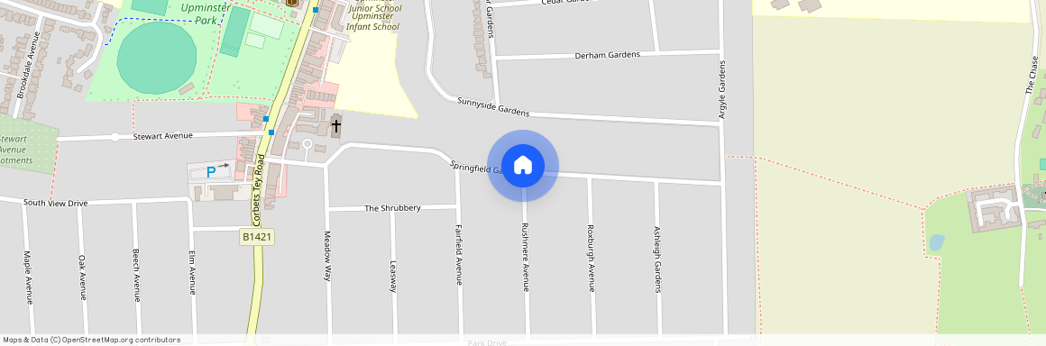 Springfield Gardens, Upminster, Essex, RM14