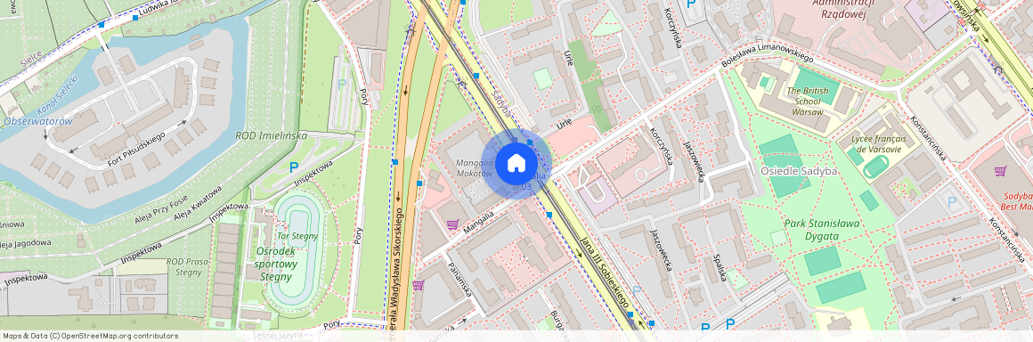 ul. Jana III Sobieskiego, Stegny, Mokotów, Warszawa, mazowieckie