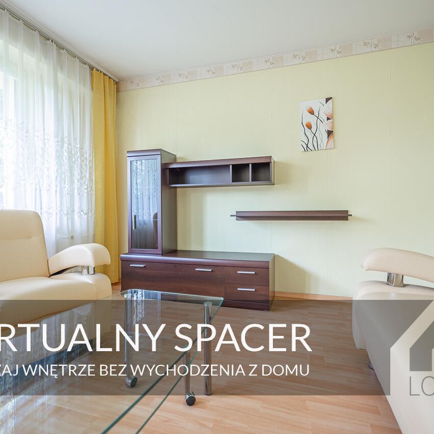 Trzypokojowe mieszkanie z balkonem na parterze w Jaworznie na Leopoldzie do wynajęcia | Spacer 3D - Фото 1