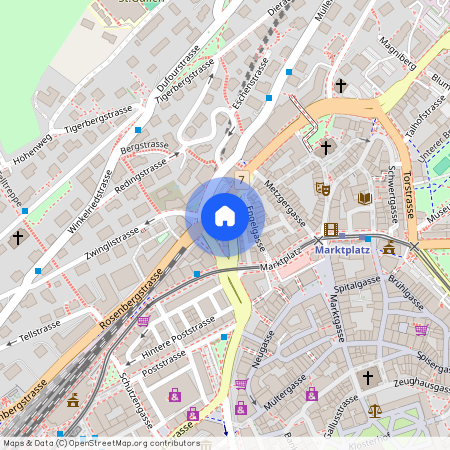 9000, St. Gallen, Unterer Graben, 9