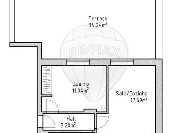 Apartamento T1 em Porto
