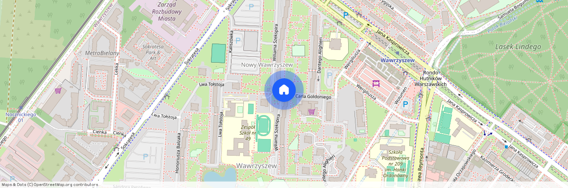 ul. Carla Goldoniego, Wawrzyszew, Bielany, Warszawa, mazowieckie