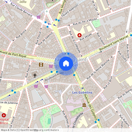 Boulevard Port-Royal et Boulevard Arago 75013 Paris (13e arrondissement)