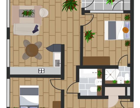 Apartment Type B3K Atlantic Night - Photo 1