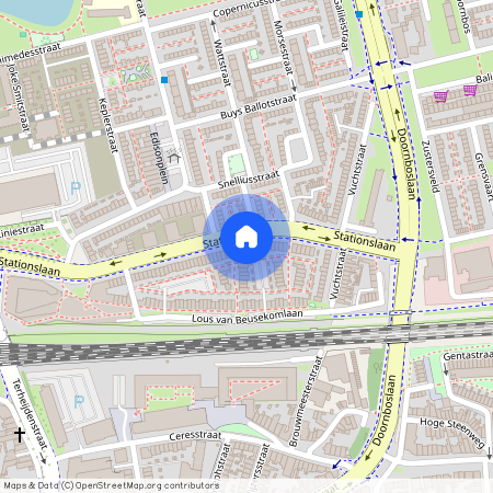 Doornbos-Linie, 4816 BW, Stationslaan, Breda