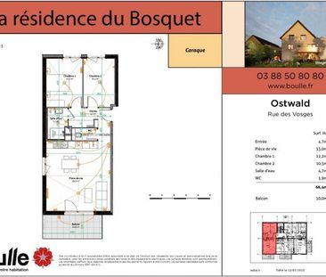 Appartement 3 pièces de 66,40 m² dans une résidence récente - Photo 3