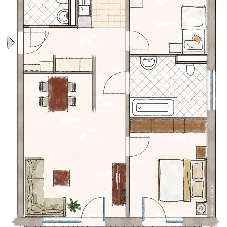 Hier ist das Glück zu Hause! Moderne 2-, 3-und 4-Zimmer-Wohnungen in SC-Wolkersdorf zur Miete! - Foto 1