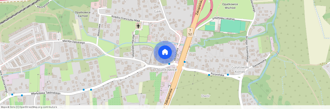 ul. Władysława Taklińskiego, Opatkowice, Swoszowice, Kraków, małopolskie