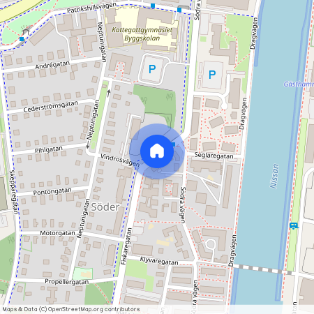 Vindrosvägen, Halmstad