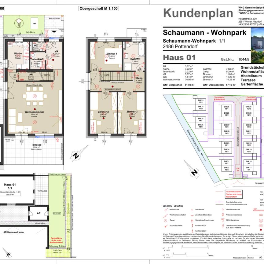 Exklusive Doppelhäuser zur Miete in Pottendorf – Ihr Traumhaus wartet! - 1/1 Haus 1 - Foto 1