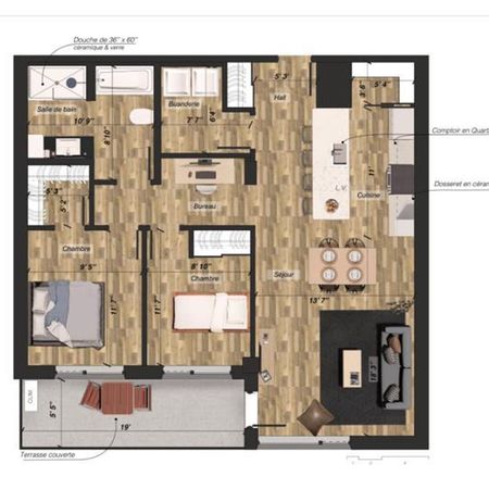 Bail à céder rapidement – Grand 4 ½ - **Tout inclus** - Photo 4