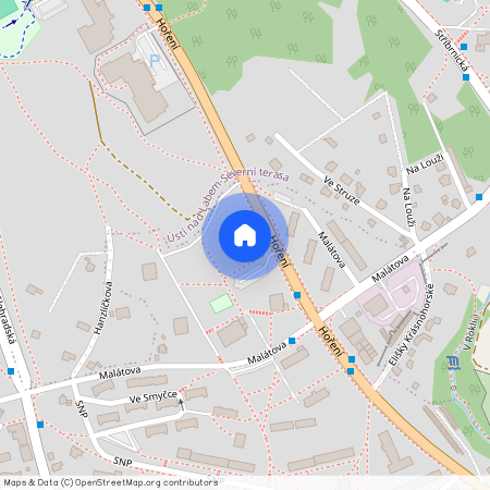 Hoření, Ústí nad Labem - Ústí nad Labem-centrum