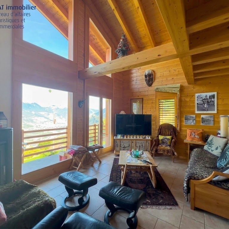 SAISON HIVER - Chalet chaleureux à Grône – Vue imprenable sur les montagnes - Photo 1