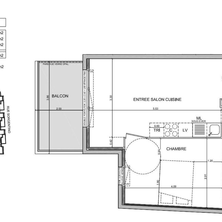 location Appartement T2 DE 45.8m² À NICE - Photo 2