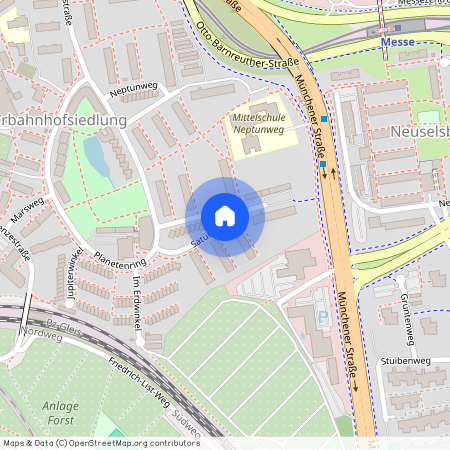 Saturnweg, 90471 Nürnberg (Mittelfr) - Südoststadt