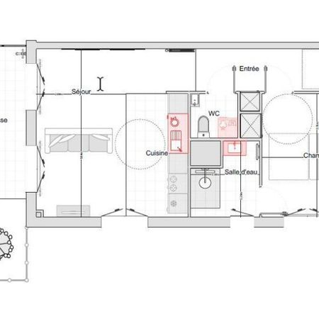 Appartement 2 Pièces 49 m² - Photo 3