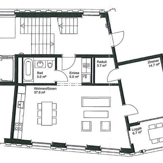 2.5 Zimmer, 66 m², 2. Stock - Photo 1