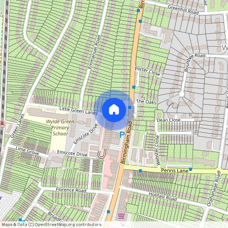 Green Lanes, Wylde Green, Sutton Coldfield