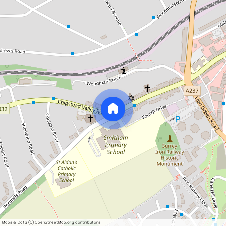 Close to Coulsdon Town Centre