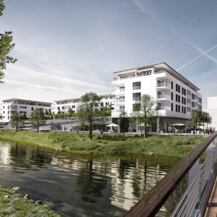 Neubau/Erstbezug: Modern geschnittene 3-Zimmer-Wohnung mit traumhaftem Ausblick - Photo 1