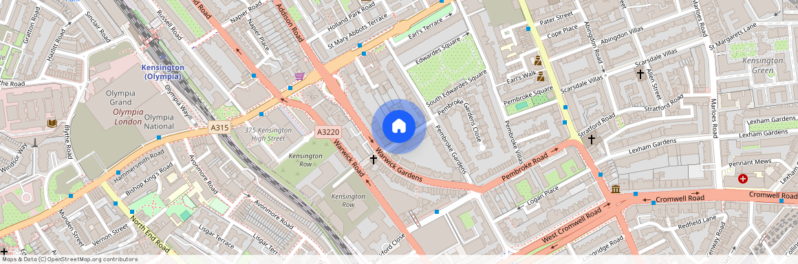 Pembroke Gardens, Kensington, London, W8