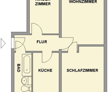 3-Raum-Wohnung - Foto 1