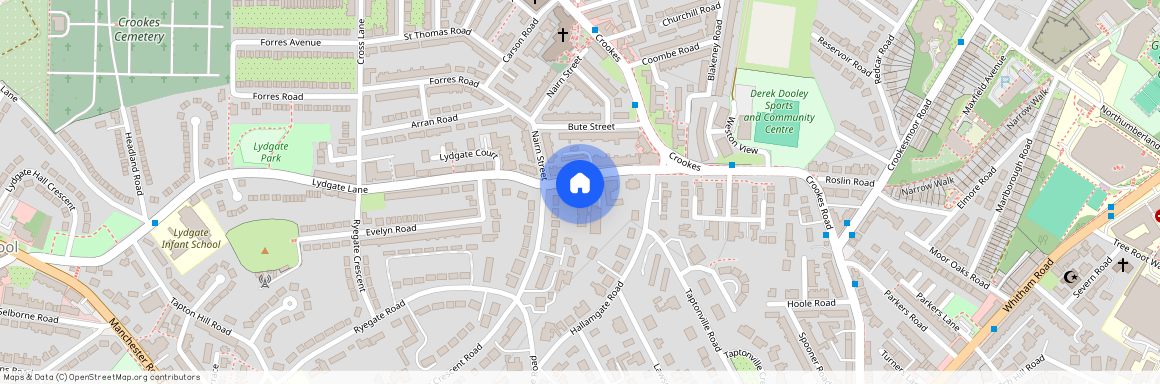 OVER 55's - Flat 10, Mary Tozer House, 47 Lydgate Lane, Broomhill, Sheffield, S10 5FH