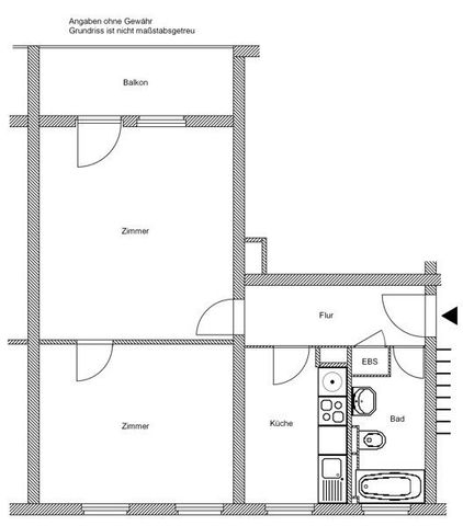 Sanierte 2 Zimmerwohnung mit Balkon - Photo 3