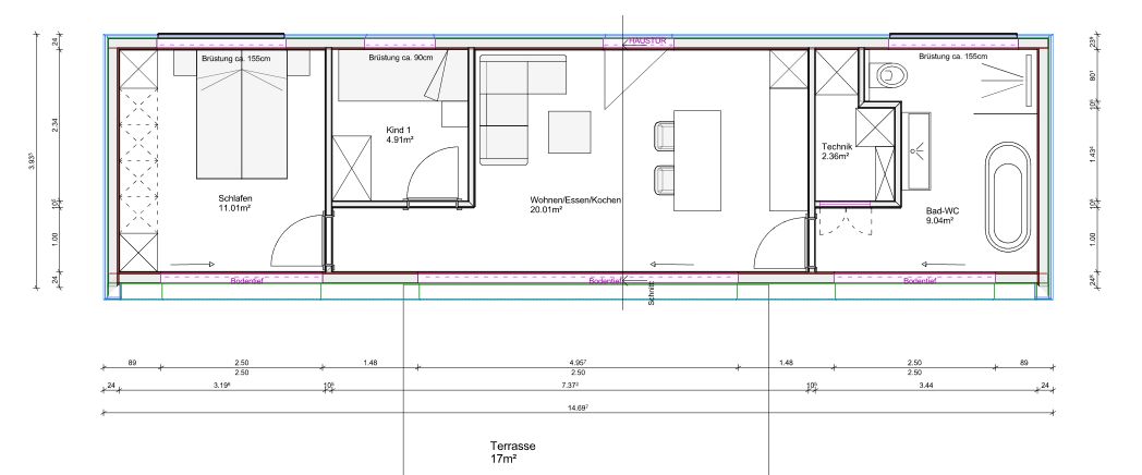 Miete inkl. Nebenkosten: 1.300 € pro Monat, inkl. Strom, inkl. Heizung - Foto 1