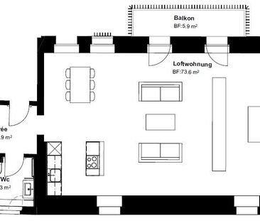 Loftwohnung im Sennhof in Chur zu mieten - Photo 1